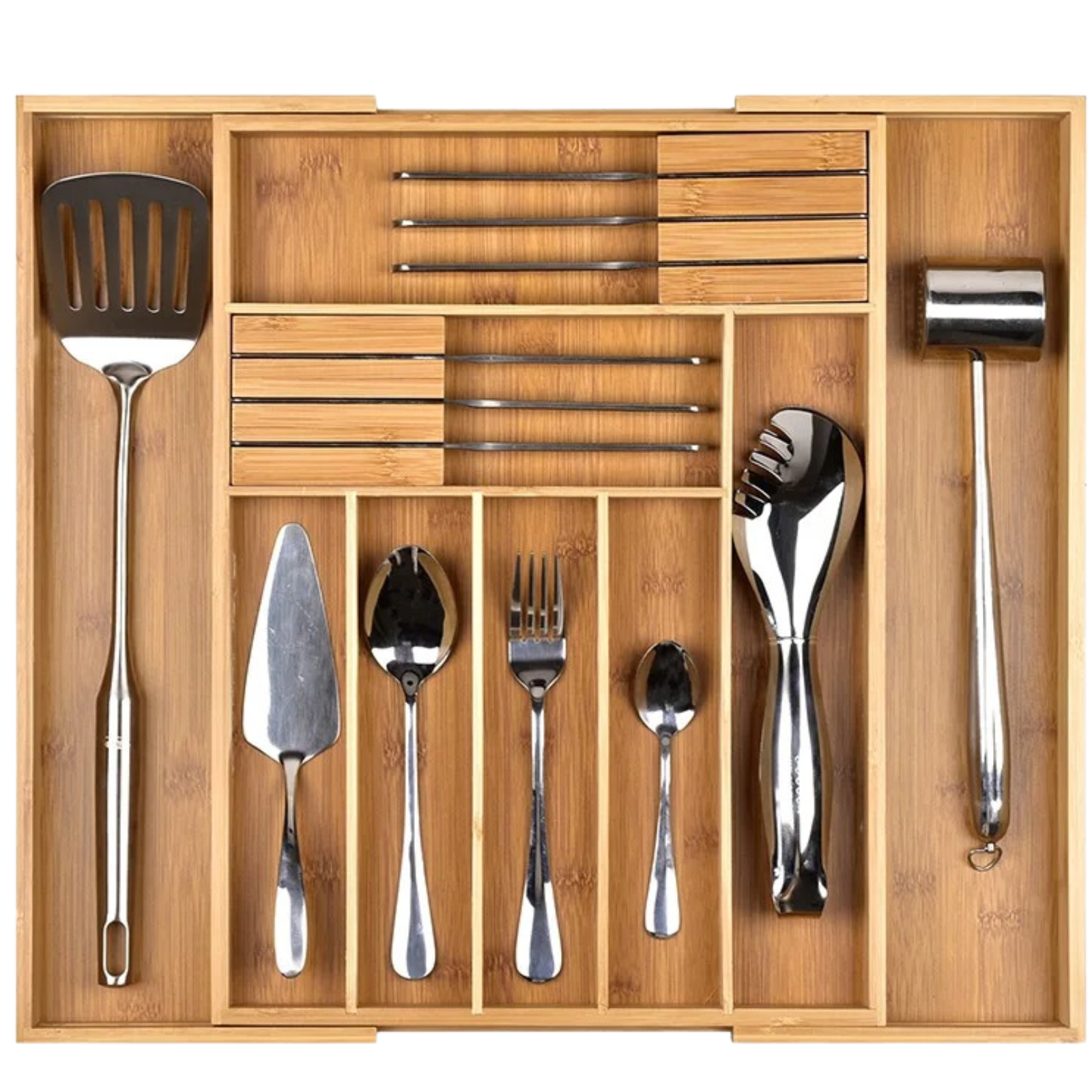 Wooden Kitchen Drawer Organizer