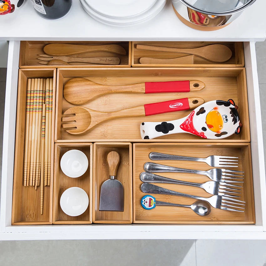 Bamboo Drawer Organizers