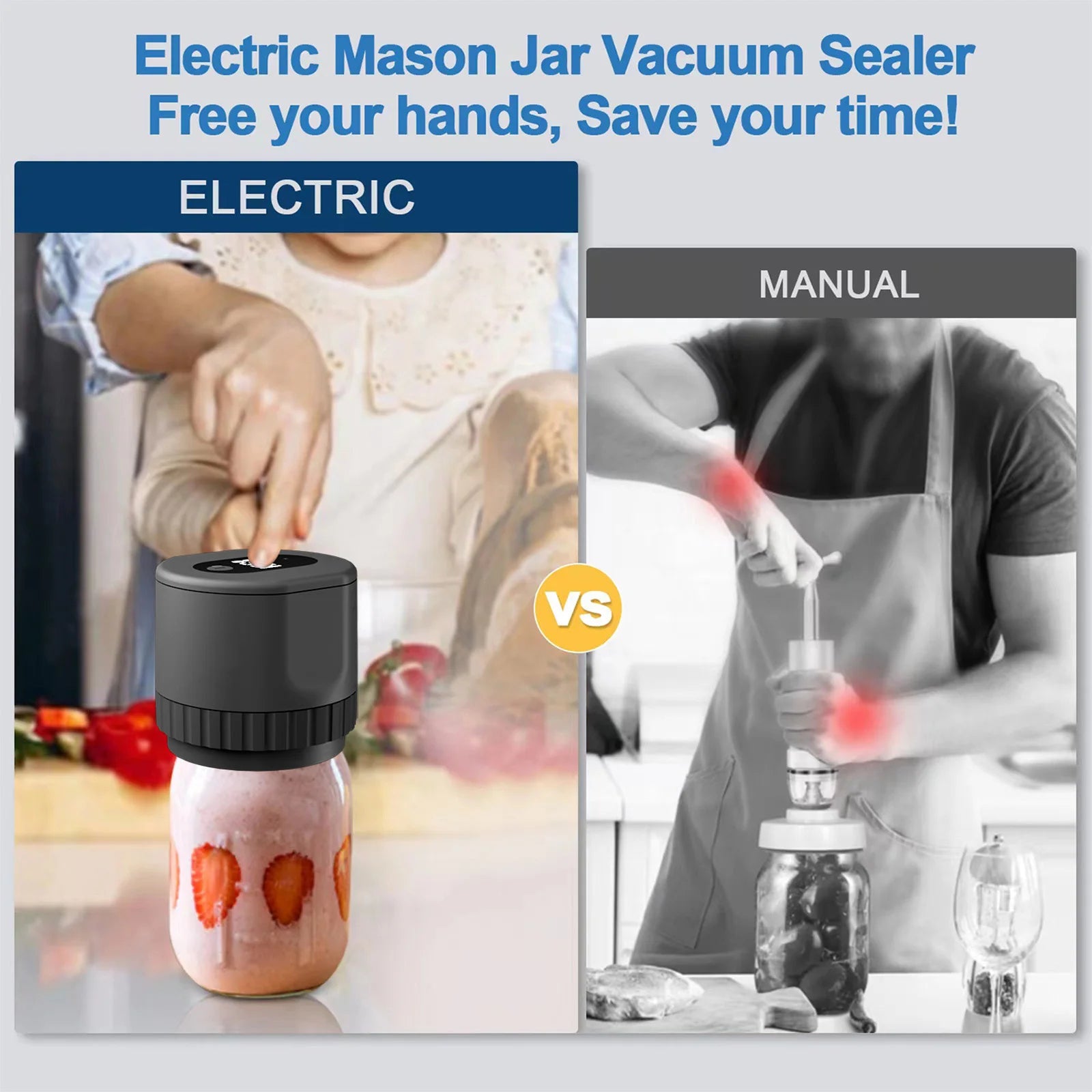 ELECTRIC MASON JAR VACUUM SEALER