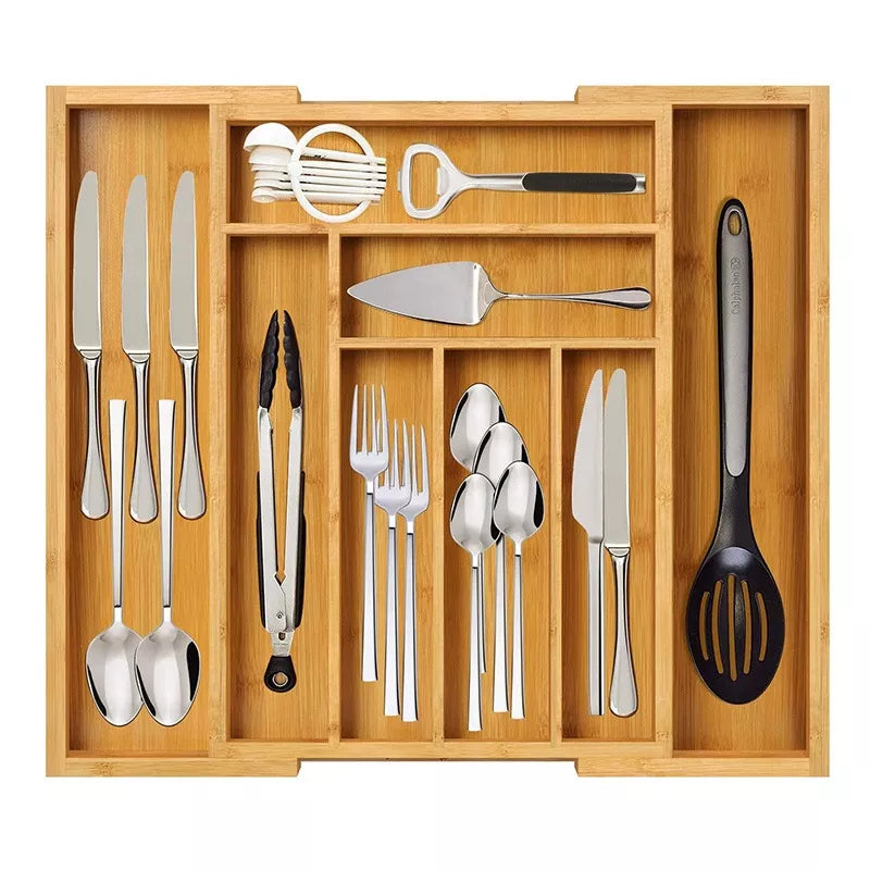 Wooden Kitchen Drawer Organizer