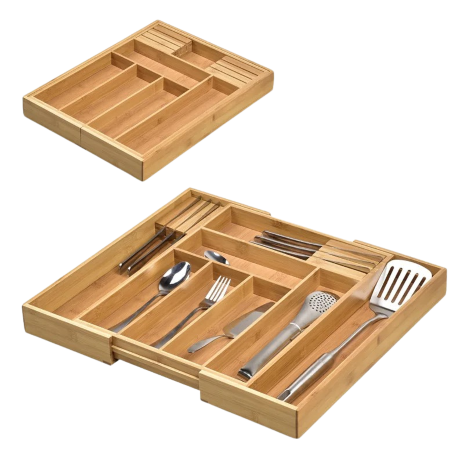 Wooden Kitchen Drawer Organizer